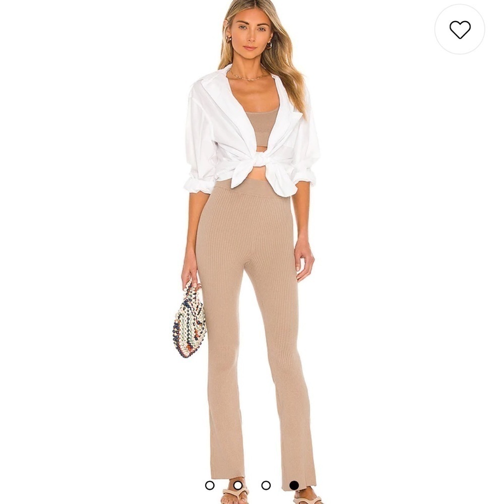 L'academie Camden Knit Pants Tan Large‎